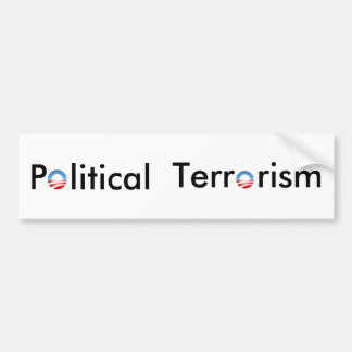 Bumpersticker - Politiek terrorisme