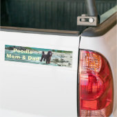 Bumpersticker poodle mam & pap (Op Truck)