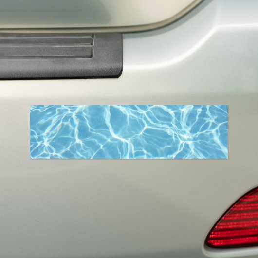 Bumpersticker poolwater (Op auto)