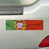 Bumpersticker Portugese vlag (Op auto)