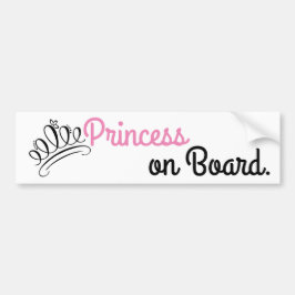 Bumpersticker "Princess on board"