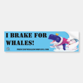Bumpersticker prins van de walvissen I Rem voor wa