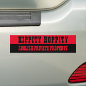 Bumpersticker Privé-eigendom afschaffen (Op auto)