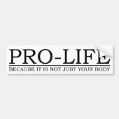 bumpersticker - pro life (Voorkant)