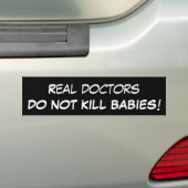 bumpersticker pro life (Op auto)
