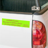 bumpersticker pro life (Op Truck)