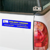 Bumpersticker projectwijziging (Op Truck)