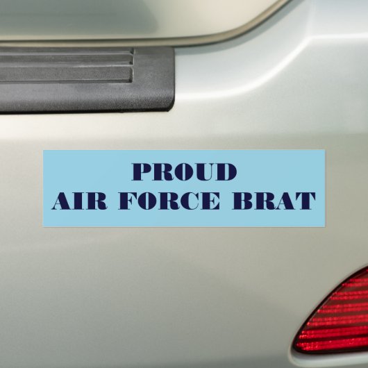 Bumpersticker Proud Air Force Brat (Op auto)