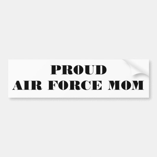 Bumpersticker Proud Air Force mama (Voorkant)