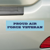 Bumpersticker Proud Air Force Veteran (Op auto)