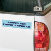 Bumpersticker Proud Air Force Veteran (Op Truck)