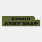 Bumpersticker Proud Army Brat (Voorkant)