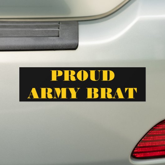 Bumpersticker Proud Army Brat (Op auto)