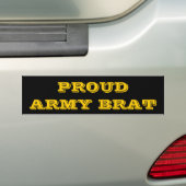 Bumpersticker Proud Army Brat (Op auto)