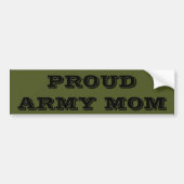 Bumpersticker Proud Army Mam (Voorkant)