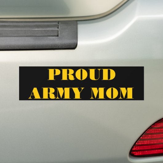 Bumpersticker Proud Army Mam (Op auto)