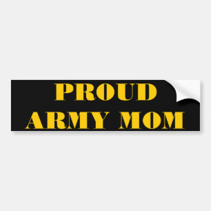 Bumpersticker Proud Army Mam