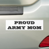 Bumpersticker Proud Army Mam (Op auto)