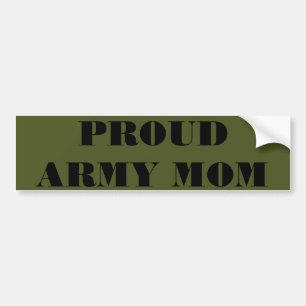 Bumpersticker Proud Army Mam