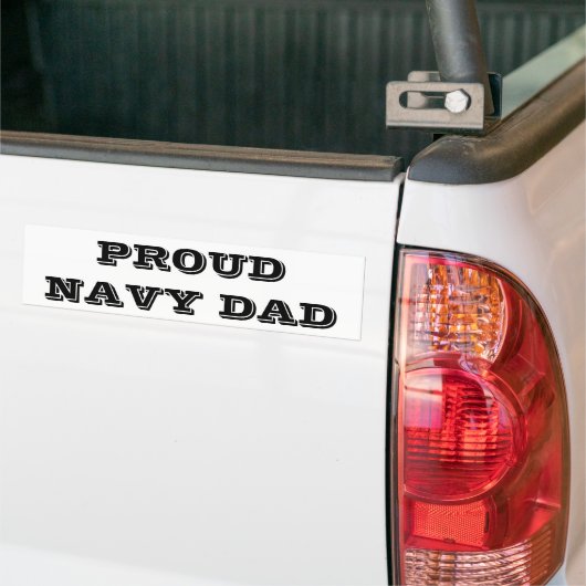 Bumpersticker Proud Navy Pap (Op Truck)
