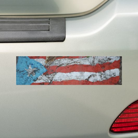 Bumpersticker Puerto Rico Flag (Op auto)
