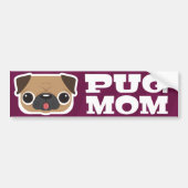 Bumpersticker Pug Ma (Voorkant)