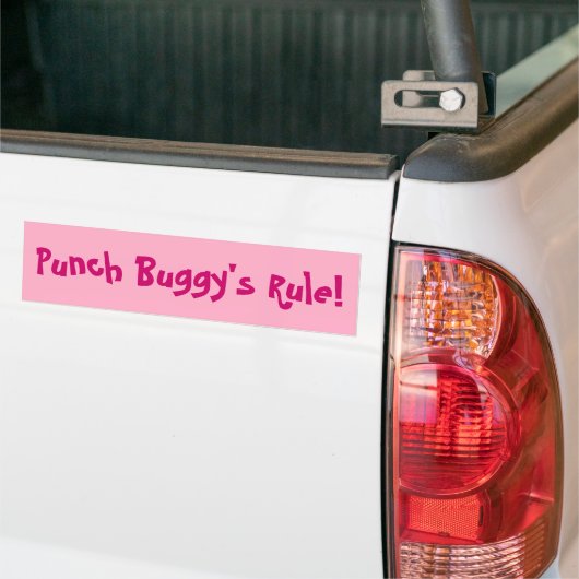 Bumpersticker: Punch Buggy's Rule Bumpersticker (Op Truck)
