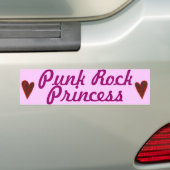 Bumpersticker "Punk Rock Princess" (Op auto)