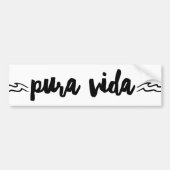 Bumpersticker Pura Vida Wave Costa Rica (Voorkant)
