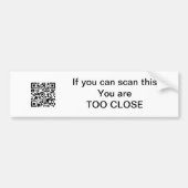 Bumpersticker QR-code - Humor (Voorkant)
