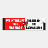 Bumpersticker Racing Season (Voorkant)