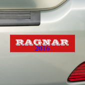 Bumpersticker Ragnar 2016 (Op auto)