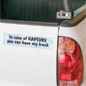 Bumpersticker Rapture (Op Truck)