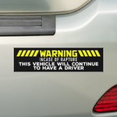 Bumpersticker Rapture (Op auto)