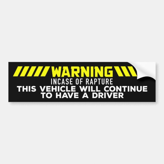 Bumpersticker Rapture (Voorkant)