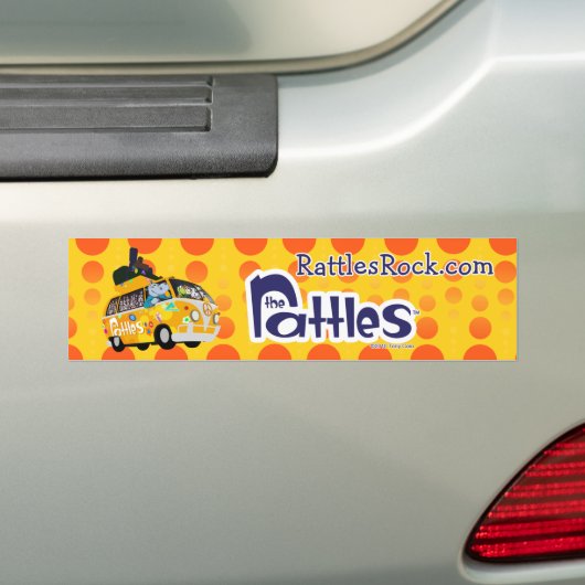 Bumpersticker "Rattles Rock" (Op auto)