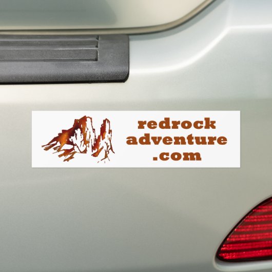 bumpersticker redrockadventure.com (Op auto)