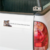 Bumpersticker remmen voor grote paarden (Op Truck)