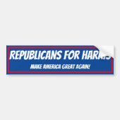 Bumpersticker republikeinen voor Harris (Voorkant)