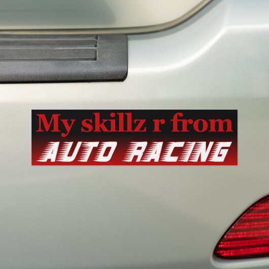 Bumpersticker rijlessen (Op auto)