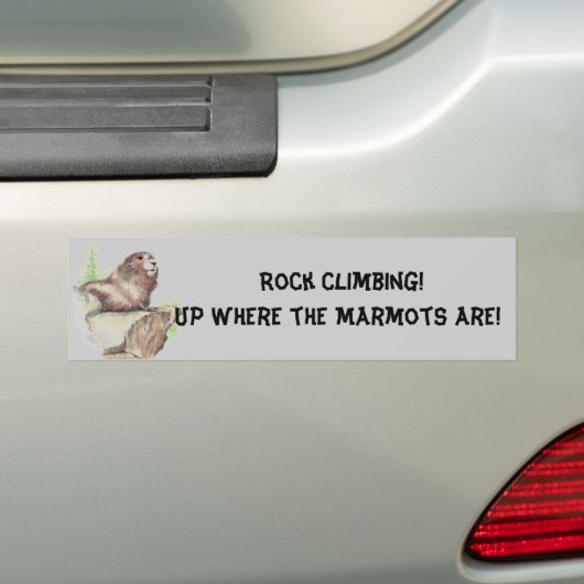 Bumpersticker - Rock Climbing! (Op auto)