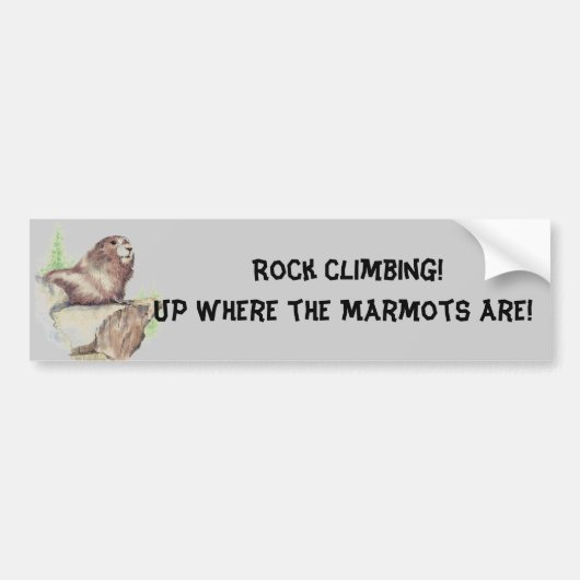 Bumpersticker - Rock Climbing! (Voorkant)