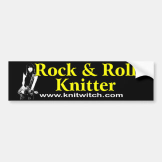 Bumpersticker - Rock en Roll Knitter