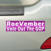 Bumpersticker RoeVember (Op auto)