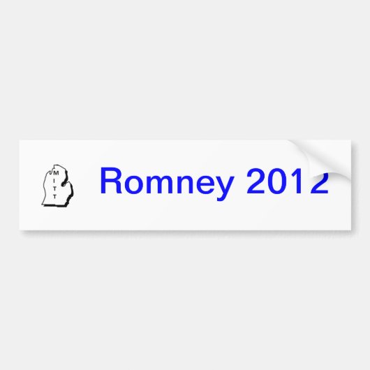 Bumpersticker Romney 2012 (Voorkant)