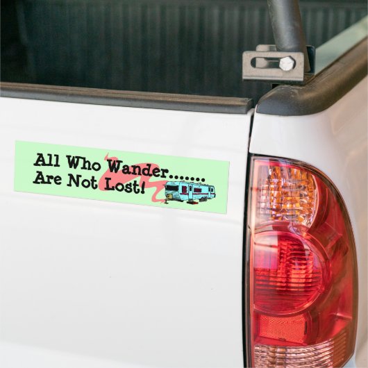 Bumpersticker  RV-travelaanhangwagen (Op Truck)