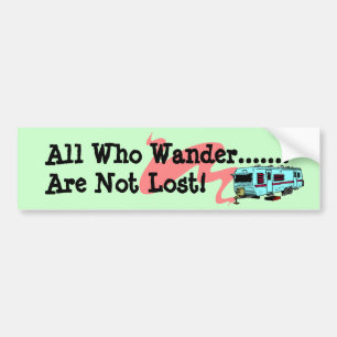Bumpersticker  RV-travelaanhangwagen