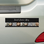 Bumpersticker Saint James Way (Op auto)