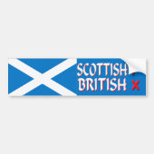 Bumpersticker Scottish Yes British No (Voorkant)