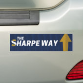 Bumpersticker - Sharpe Way (Op auto)